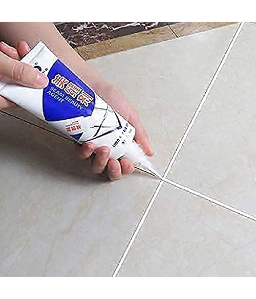     			Tiles tube Gap Filler Waterproof Crack Grout Gap Filler Agent Water Resistant Silicone Sealant for DIY Home Sink Gaps/Grouts Repair Filler Tube Paste for Kitchen, Bathroom (180 ml)