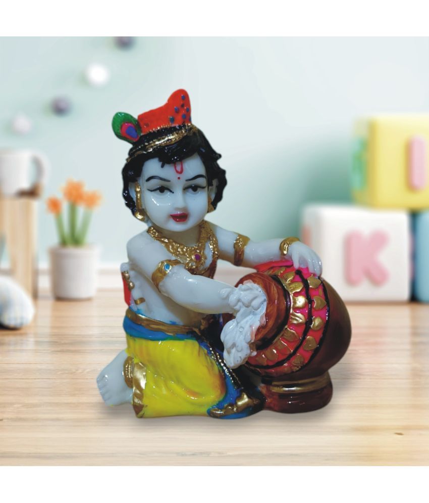     			WINSOME COLLECTION Polyresin Lord Krishna Idol ( 13 cm )