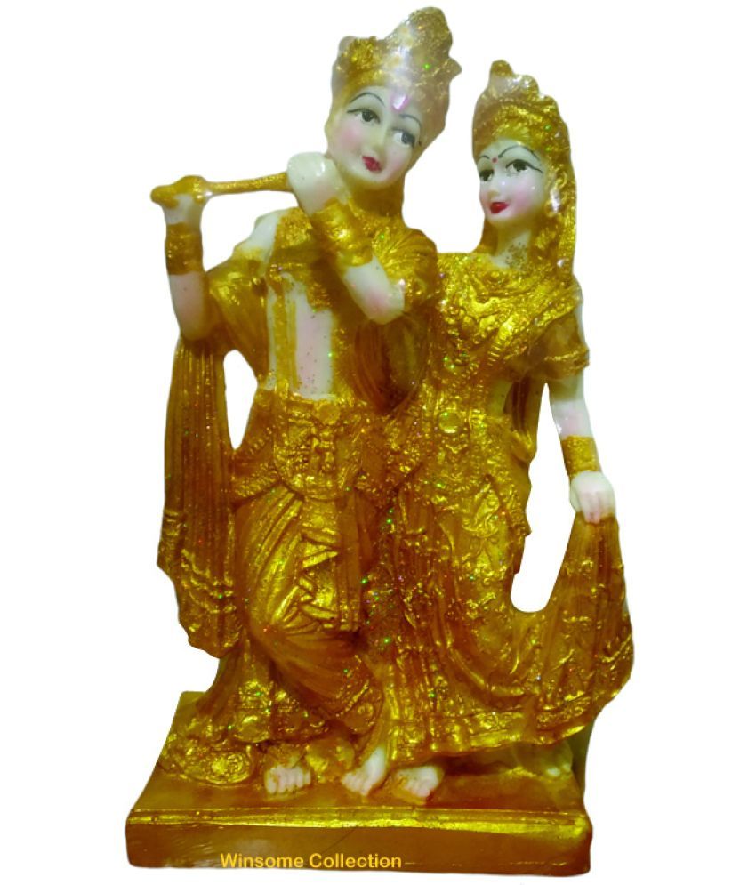     			WINSOME COLLECTION Polyresin Radha Krishna Idol ( 24 cm )