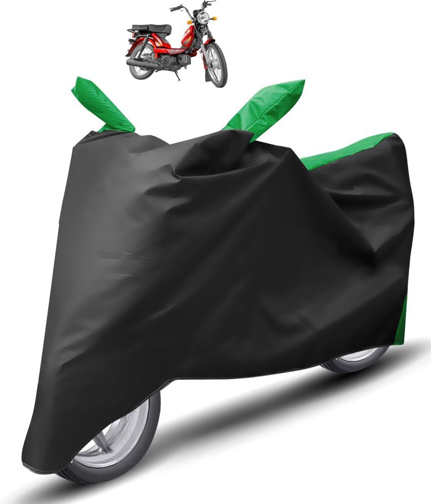     			Caronix Bike Body Cover for TVS Heavy Duty Super XL ( Pack of 1 ) , Green