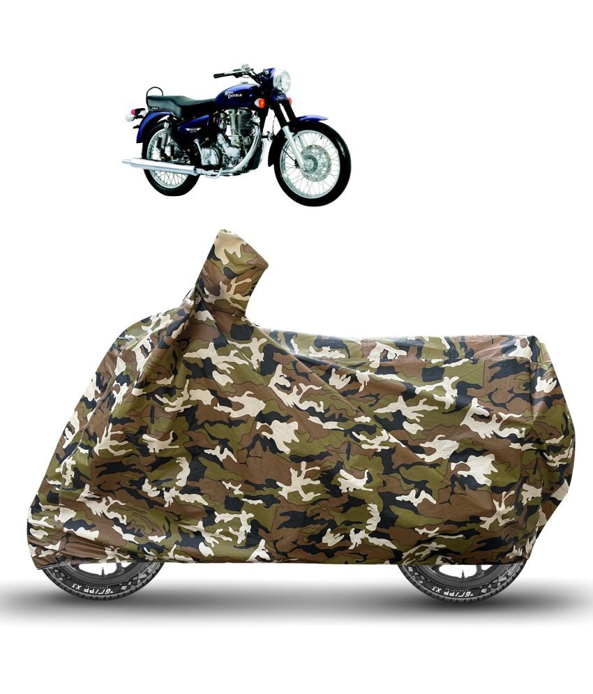     			Caronix Bike Body Cover for Royal Enfield Bullet Electra Twinspark ( Pack of 1 ) , Brown