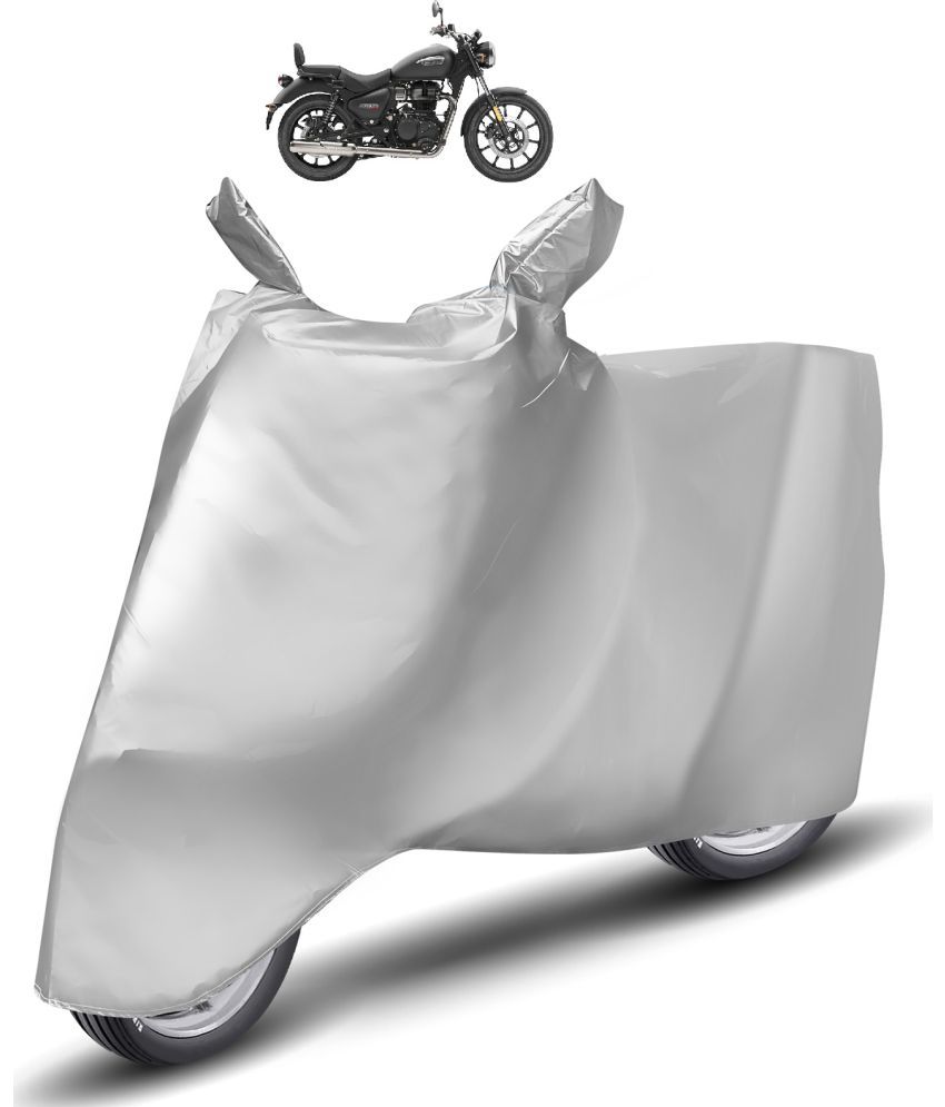     			Caronix Bike Body Cover for Royal Enfield Meteor 350 ( Pack of 1 ) , Silver