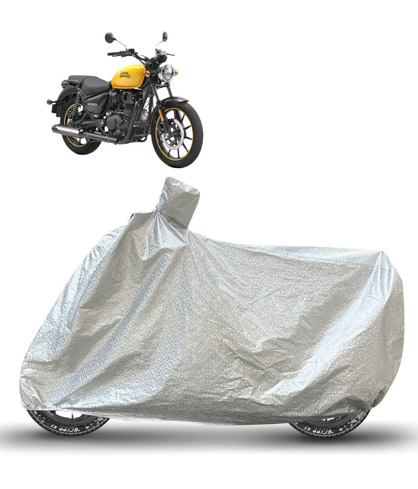     			Caronix Bike Body Cover for Royal Enfield Meteor 350 ( Pack of 1 ) , Silver