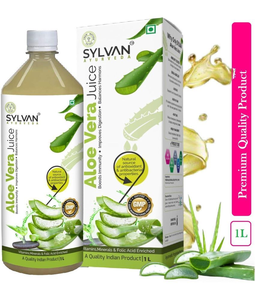     			SYLVAN AYURVEDA Sylvan Aloe Vera Juice with Fibre - 1L I More Fresh & Healthy (2 x 1 L)