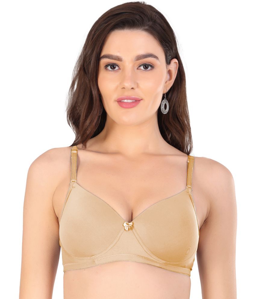     			Arc de Shapes Pack of 1 Lycra Lightly Padded T-Shirt Bra For Women ( Nude )