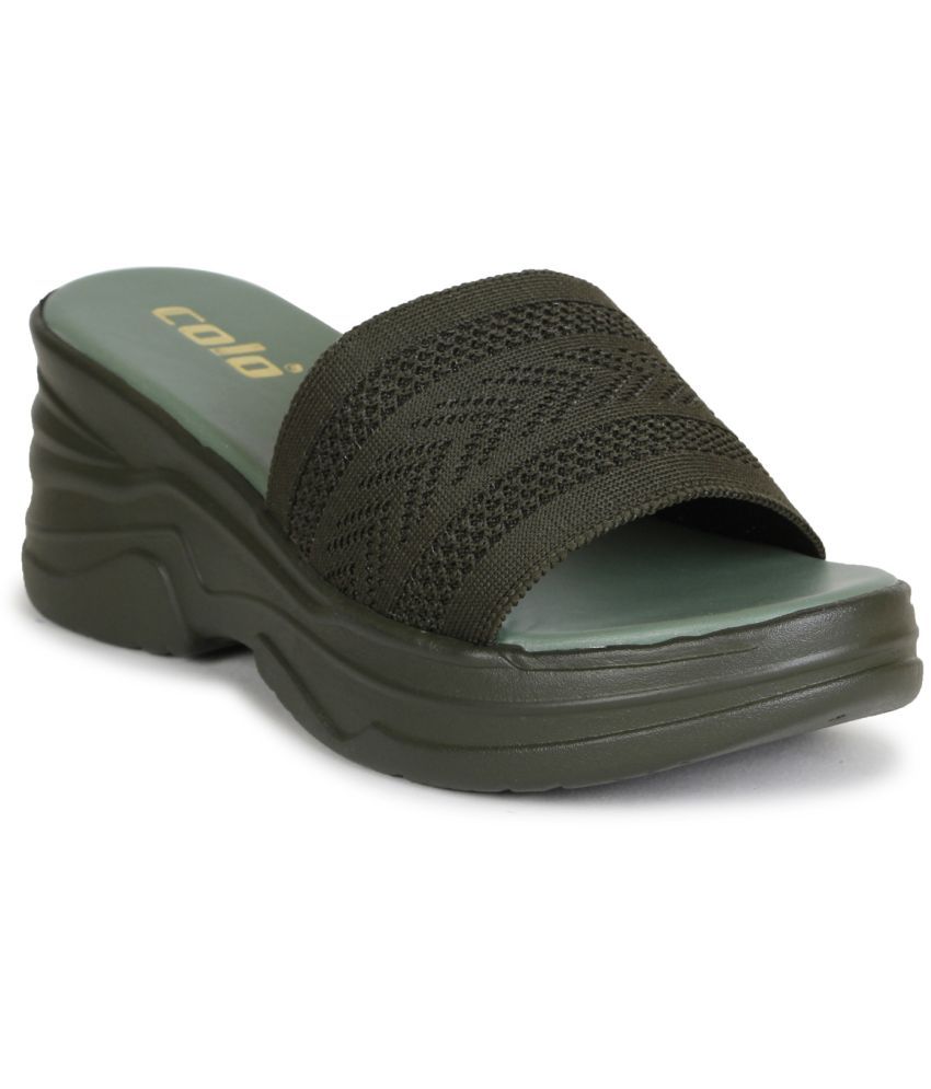     			COLO Olive Women's Slip On Heels