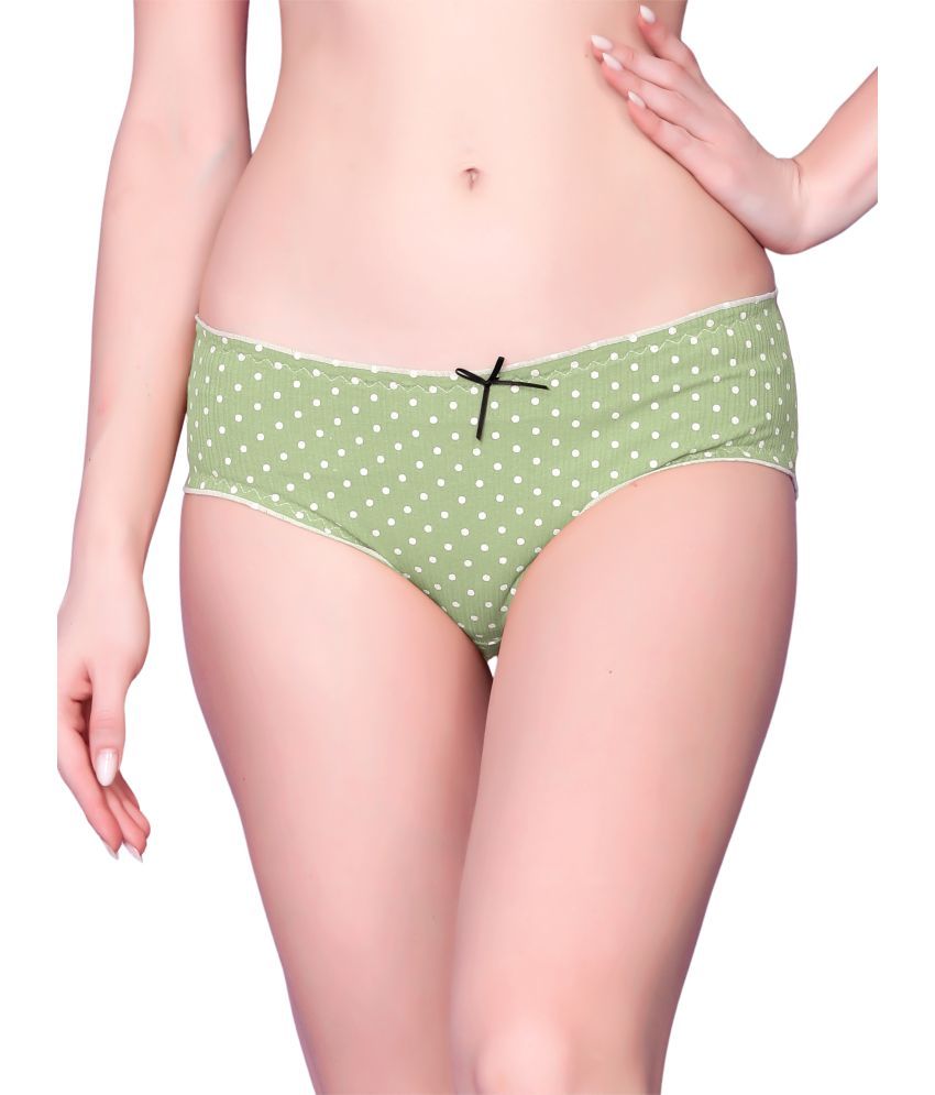     			3Mads Pack of 1 Nylon Hipster For Women ( Green )