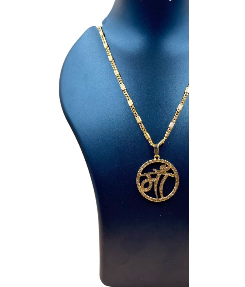     			AKLINA Gold Religious Pendant With Chain ( Pack of 1 )