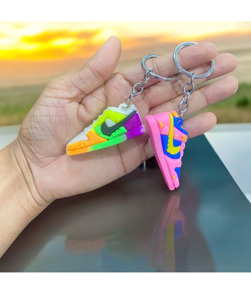     			AgTrendz Rubber Keychain Set of 2 Multicolour