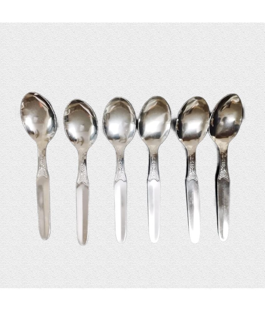     			BLUENIN Kitchen Product Stainless Steel Baby Spoon steel ( Pack of 12 )