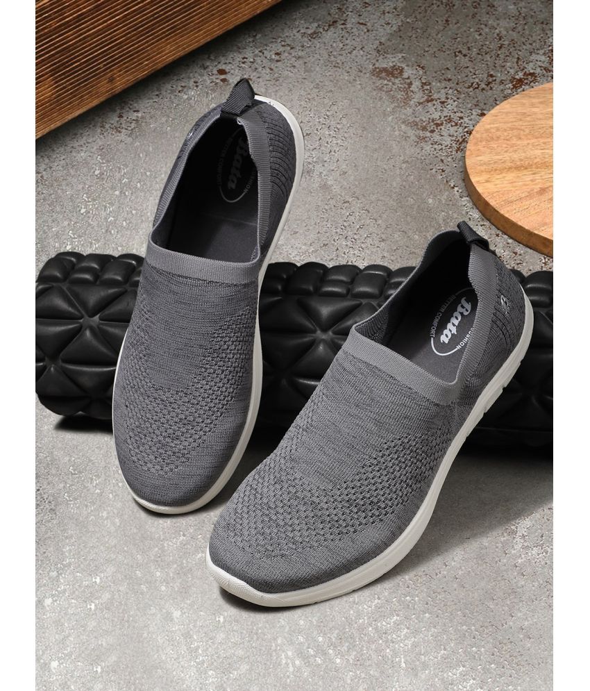     			Bata Geto  Canvas Shoes Grey Men's Slip-on Shoes