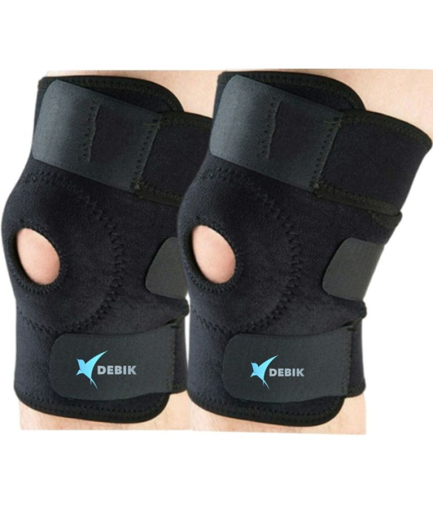     			DEBIK Adjustable Compression Knee Cap open pattela Support Brace for Sports Knee Support - Small Size (Pack of 1)