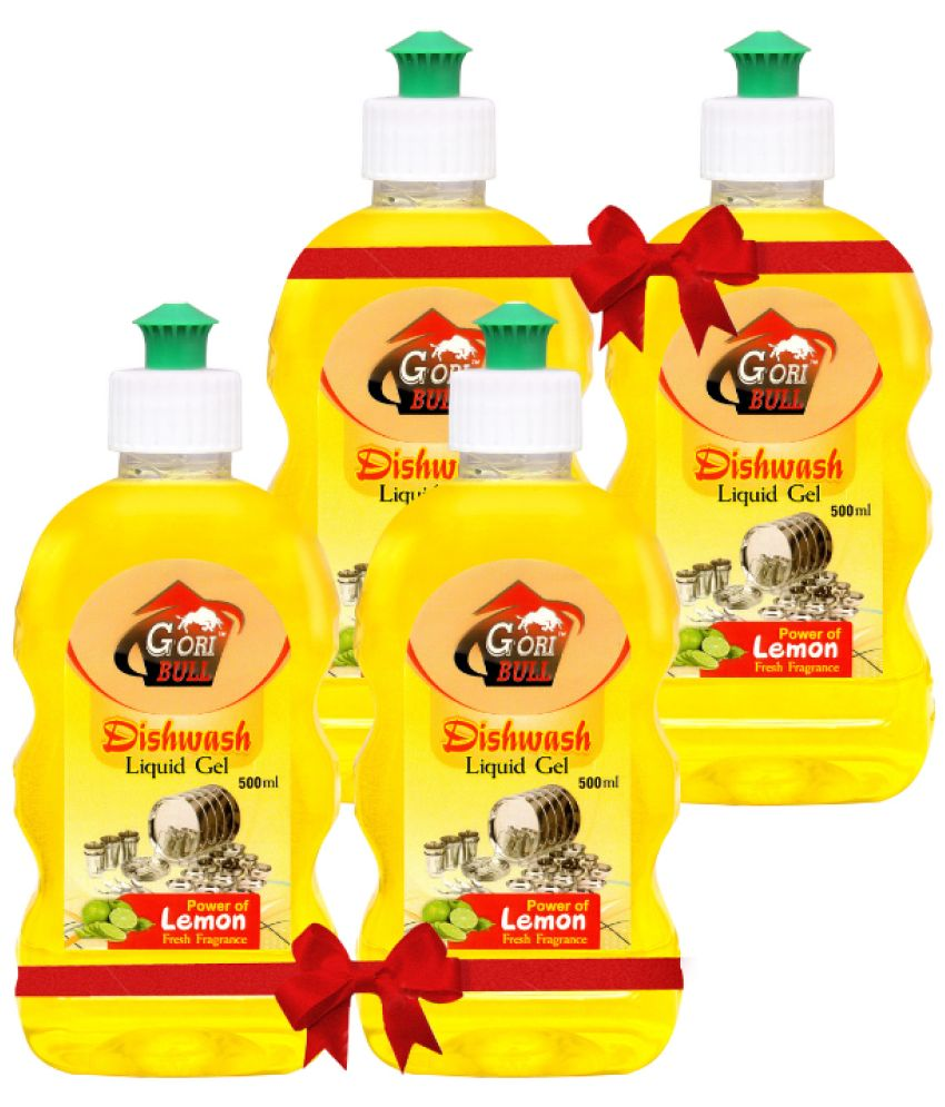     			GORIBULL GORIBULL Dishwash Liquid lemeon 2 kg Pack of 4