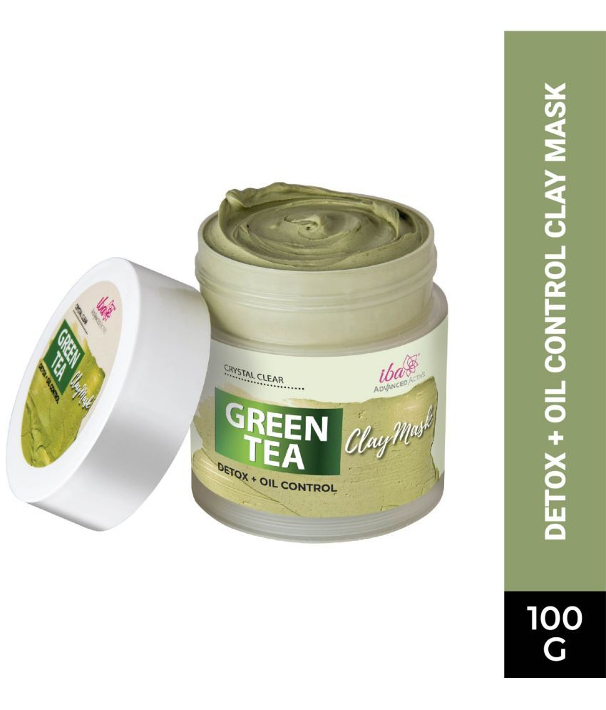     			Iba Advanced Activs Crystal Clear Green Tea Mask , Detox + Oil Control, 100g, (Pack of 1)