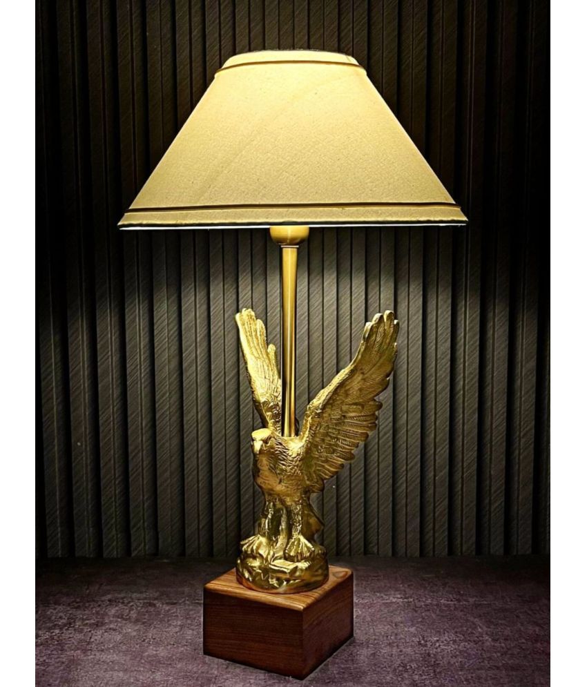     			LAMP LUXOR Gold Bedside Table Lamp ( Pack of 1 )