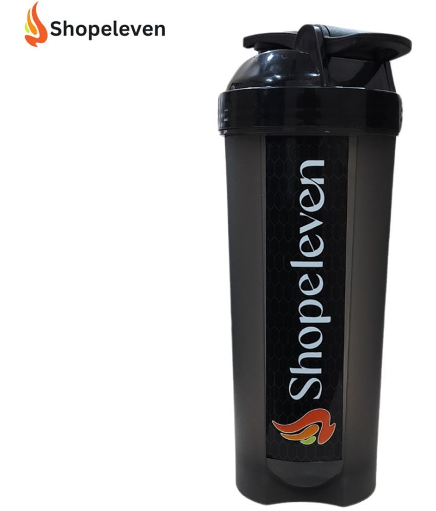     			Shopeleven Plastic Black 700 mL Shaker ( Pack of 1 )