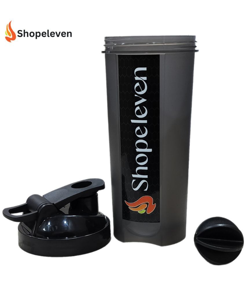     			Shopeleven Plastic Black 700 mL Shaker ( Pack of 1 )