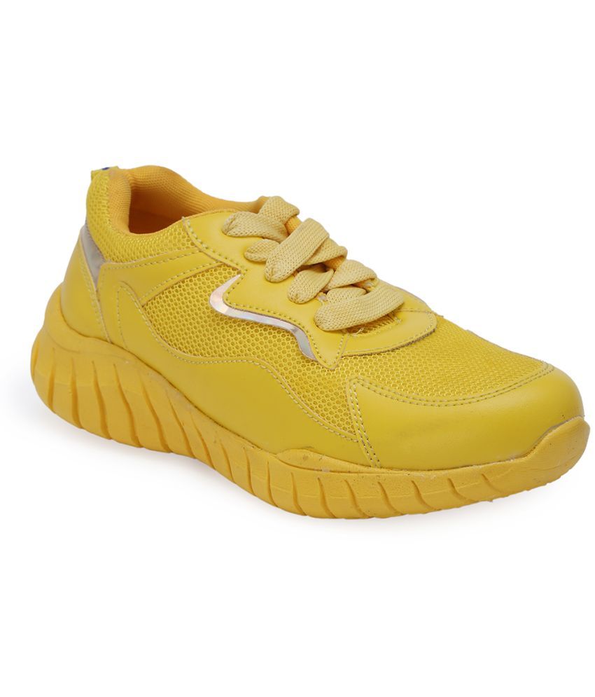     			Sneakersvilla Yellow Women's Sneakers