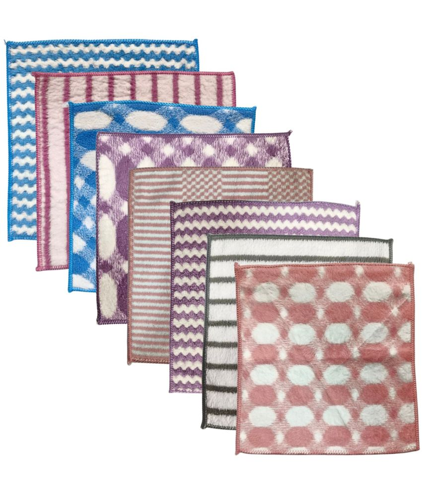     			Soft Towel Handkerchief and Rumal (Colour & Print May Vary) (25 x 25 CM) Pack of 8