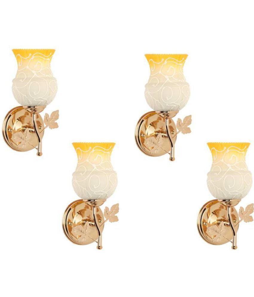     			VAGalleryKing Yellow Up Light Wall Lamp ( Pack of 4 )