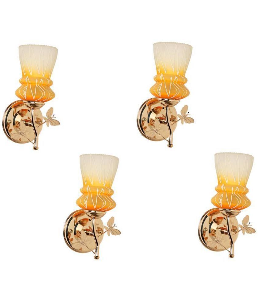     			VAGalleryKing Yellow Up Light Wall Lamp ( Pack of 4 )