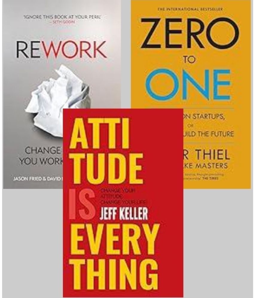     			Zero To One + Rework + Attitude Is Everything