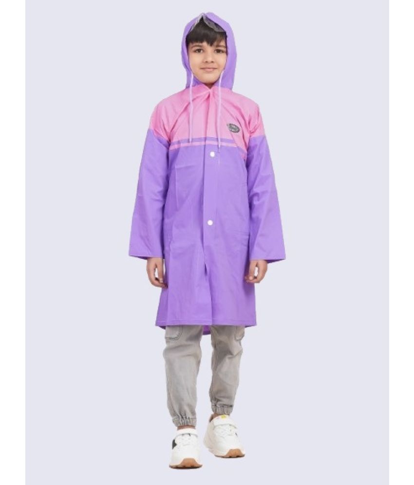     			powermerc Boys Raincoat ( Pack of 1 , Purple )