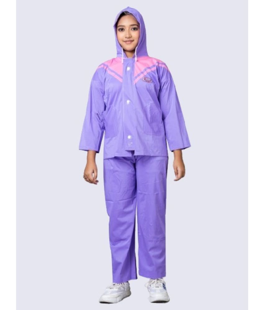     			powermerc Girls Rain Suits ( Pack of 1 , Purple )