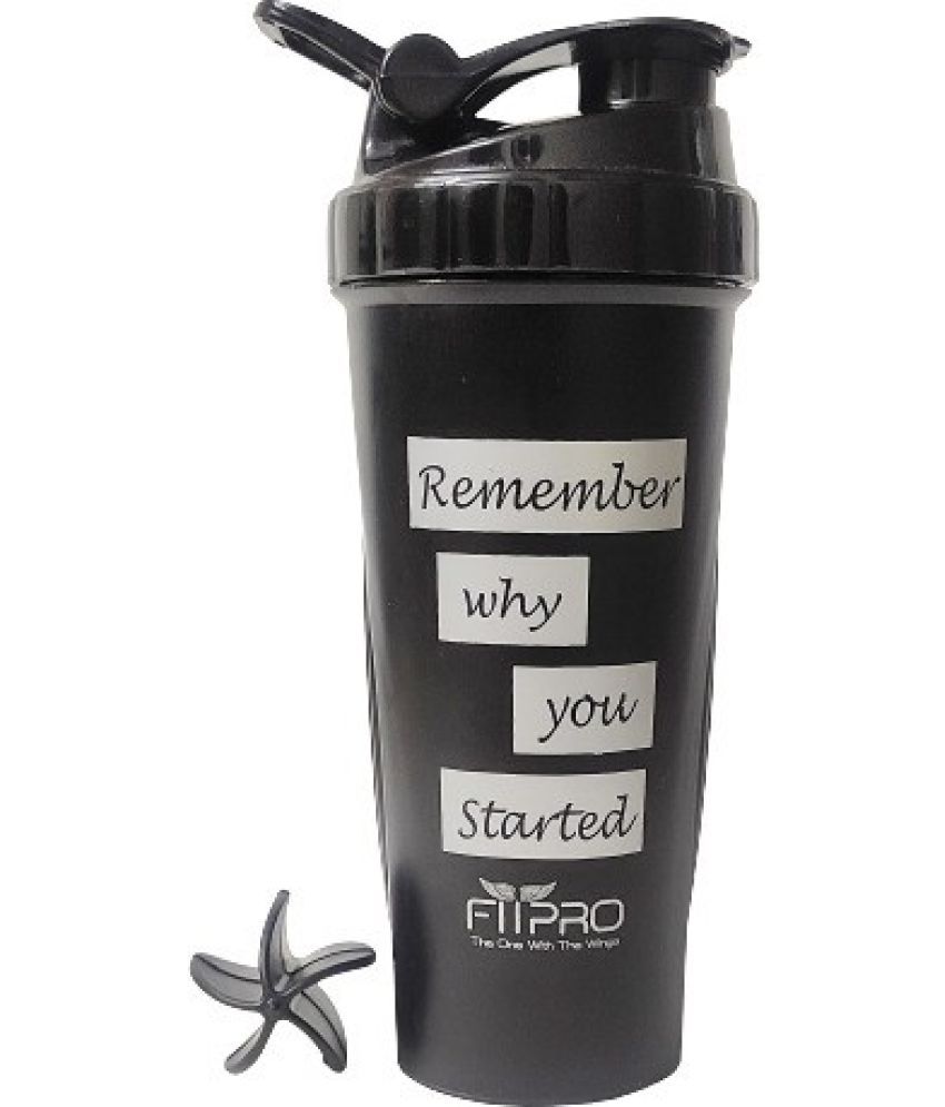     			FitPro Plastic Black 700 mL Shaker ( Pack of 1 )