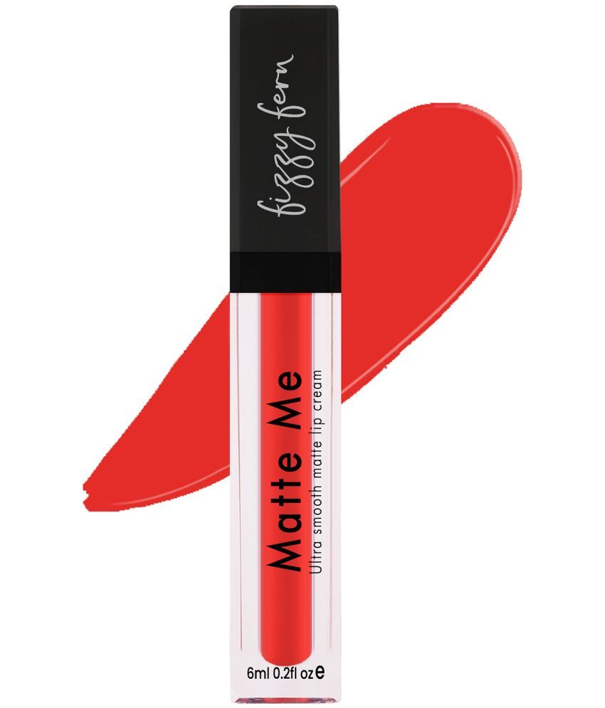     			FizzyFern Coral Red Matte Lipstick 6