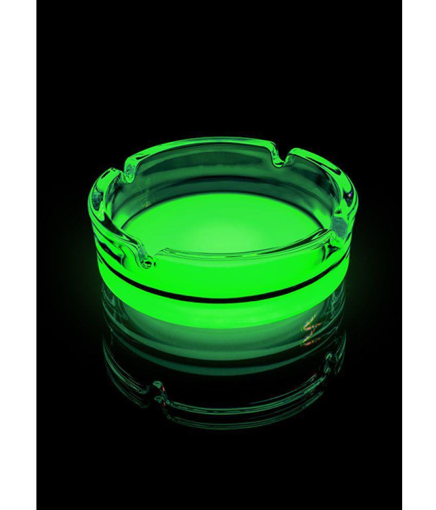     			STRONG BONG Glow-in-the-dark Ashtray - Green | Glass | Round Ashtray