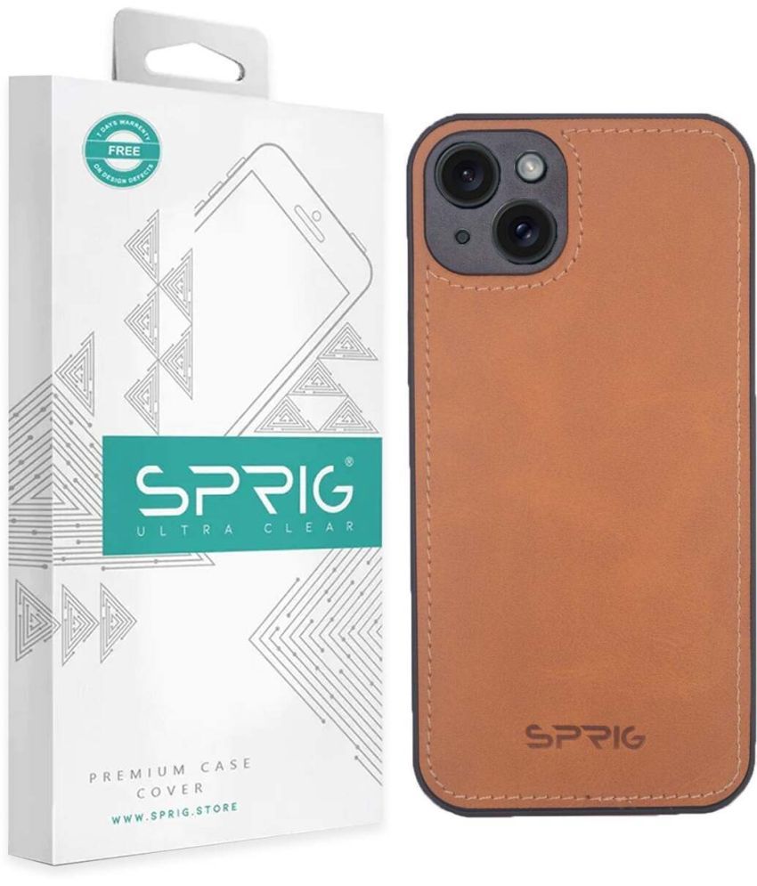     			Sprig Plain Cases Compatible For Leather Apple Iphone 15 Plus ( Pack of 1 )