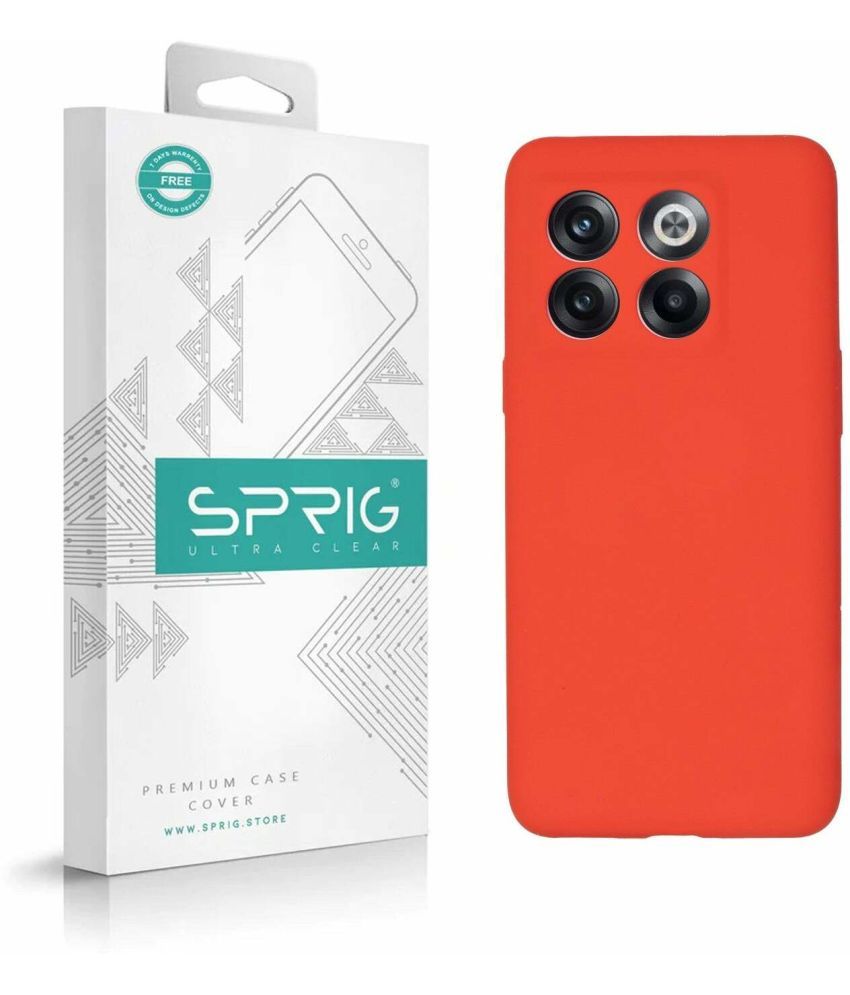     			Sprig Plain Cases Compatible For Silicon Oneplus 10T 5G ( Pack of 1 )