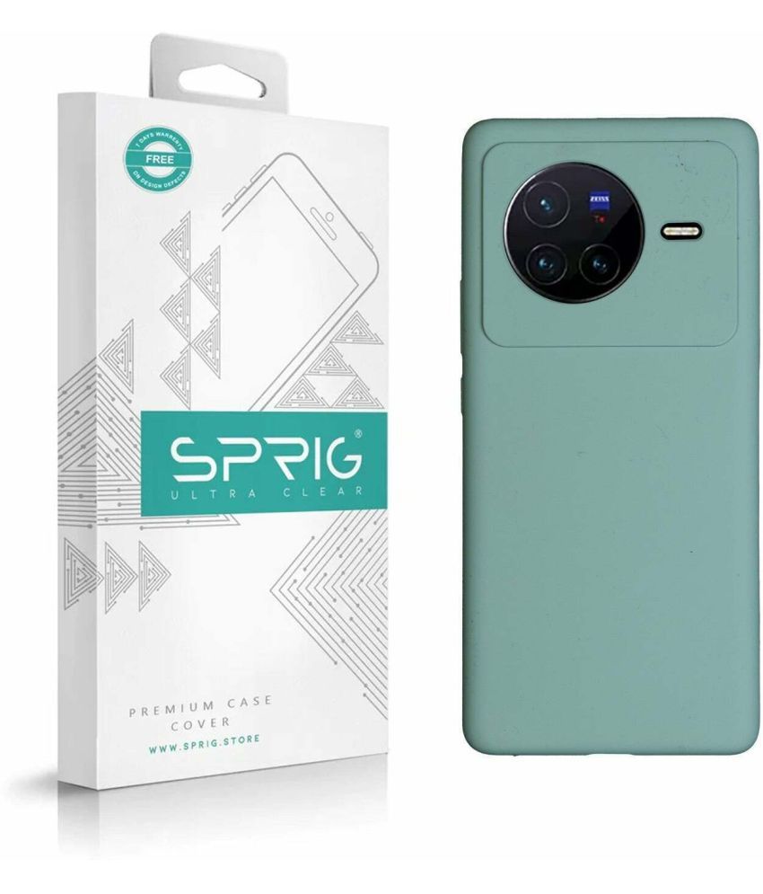     			Sprig Plain Cases Compatible For Silicon Vivo X80 5G ( Pack of 1 )