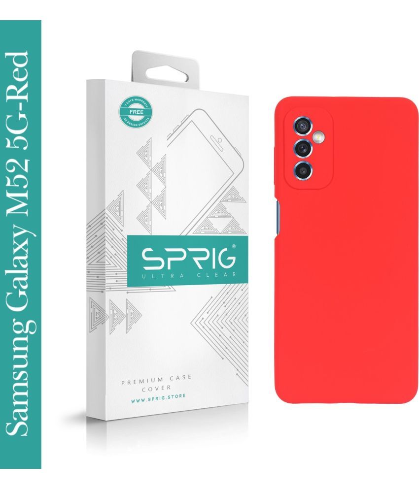     			Sprig Plain Cases Compatible For Silicon Samsung Galaxy M52 5G ( Pack of 1 )