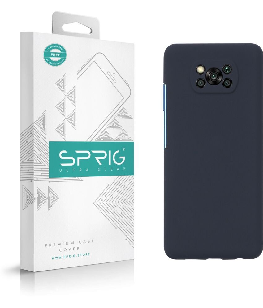     			Sprig Plain Cases Compatible For Silicon Poco X3 ( Pack of 1 )