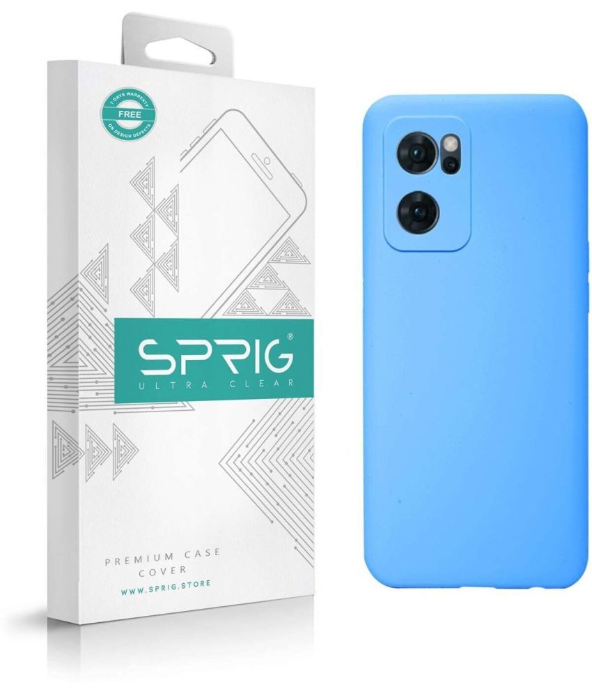     			Sprig Plain Cases Compatible For Silicon Oppo Reno7 5G ( Pack of 1 )