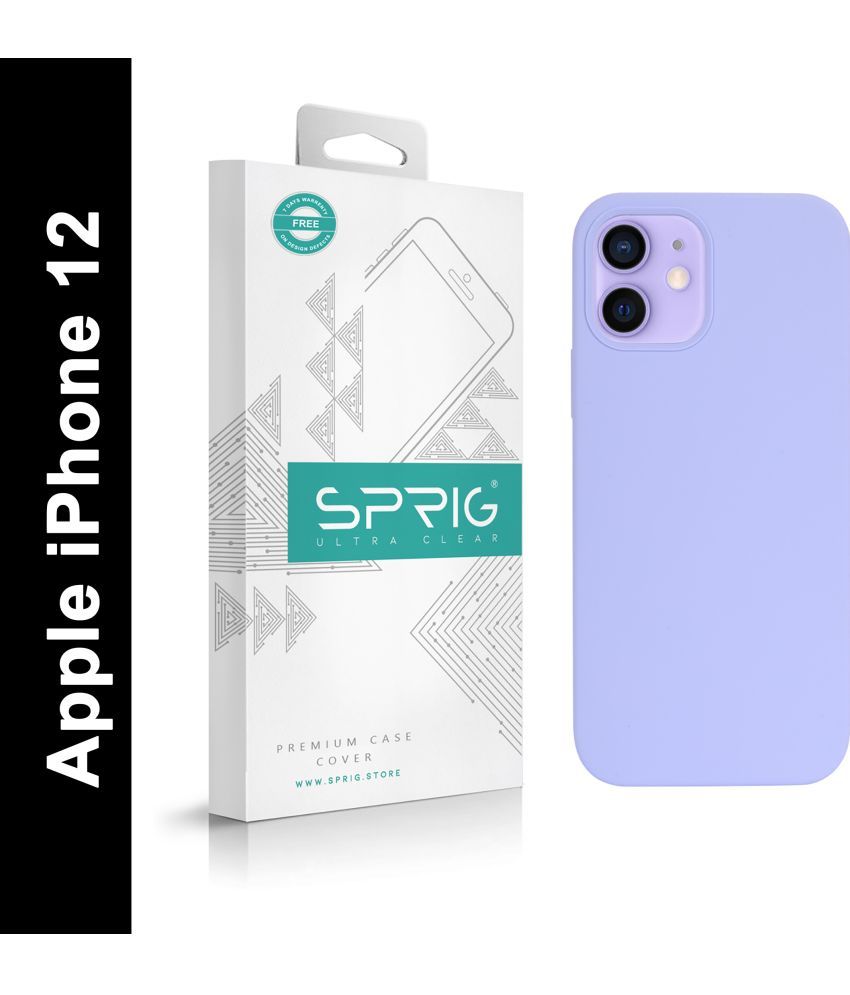     			Sprig Plain Cases Compatible For Silicon Apple Iphone 12 ( Pack of 1 )