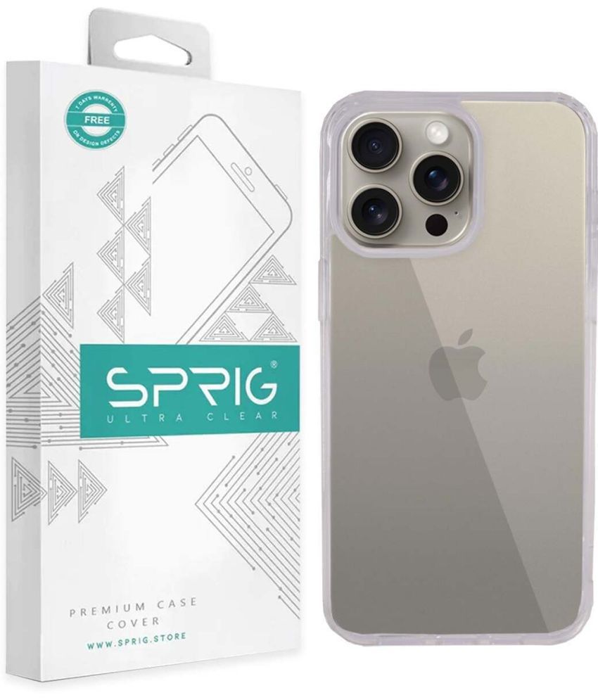     			Sprig Plain Cases Compatible For Polycarbonate Apple Iphone 15 Pro Max ( Pack of 1 )