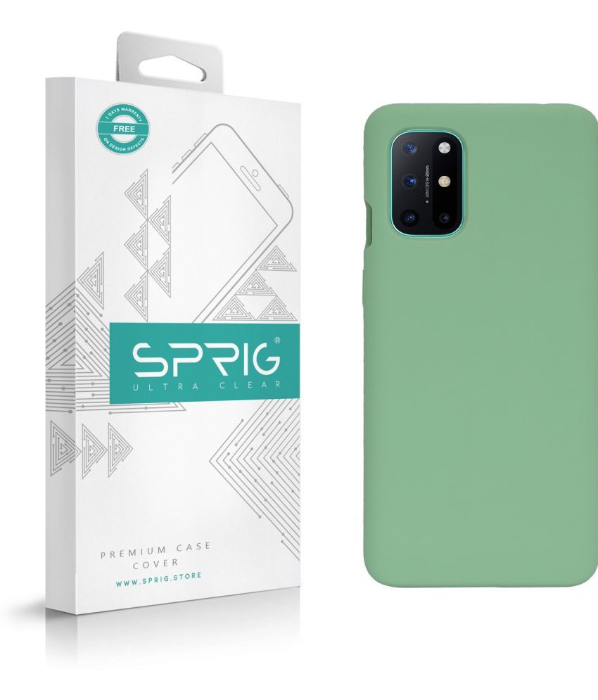     			Sprig Plain Cases Compatible For Silicon Oneplus 8T ( Pack of 1 )