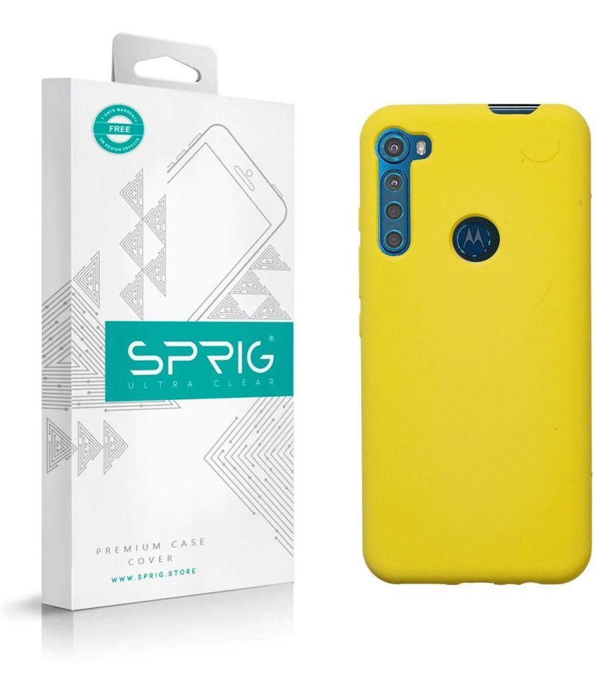     			Sprig Plain Cases Compatible For Silicon Motorola One Fusion Plus ( Pack of 1 )