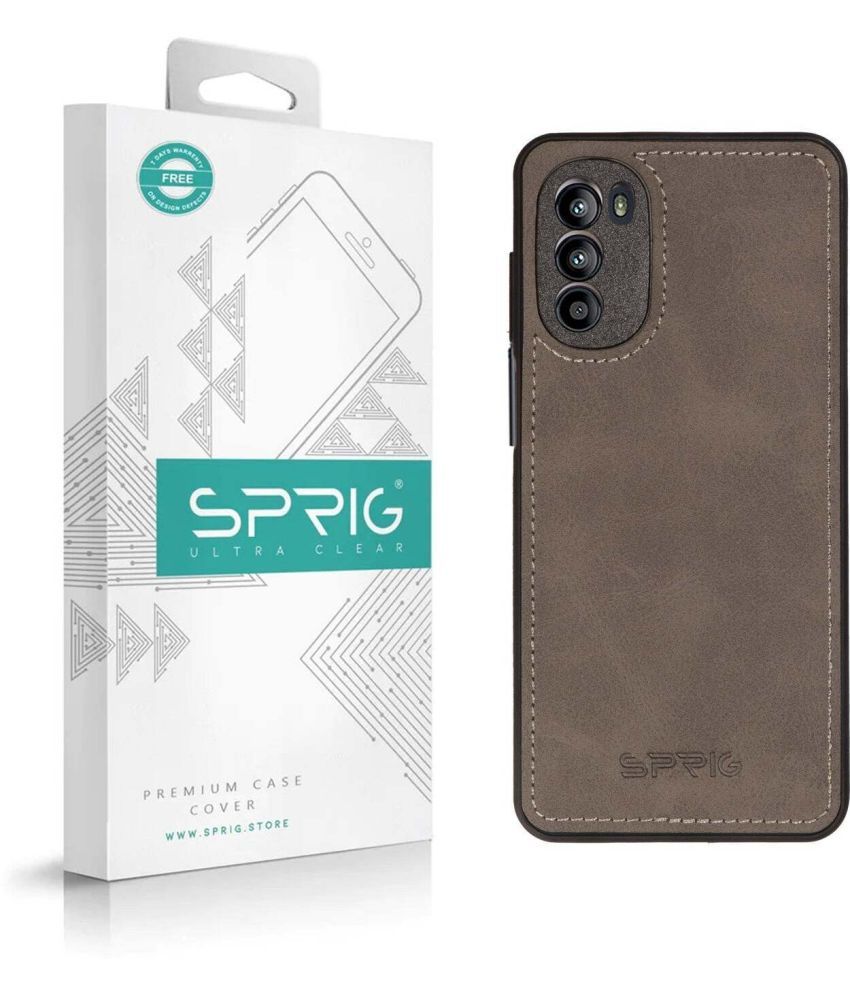     			Sprig Plain Cases Compatible For Leather Motorola G82 5G ( Pack of 1 )