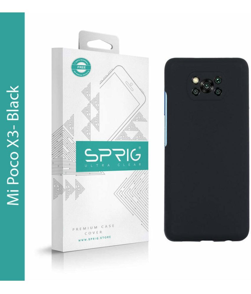     			Sprig Plain Cases Compatible For Silicon Poco X3 Pro ( Pack of 1 )