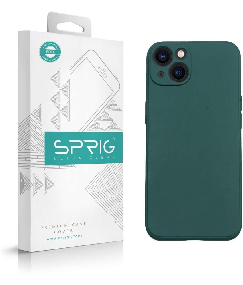     			Sprig Plain Cases Compatible For TPU Glossy Cases Apple Iphone 13 ( Pack of 1 )