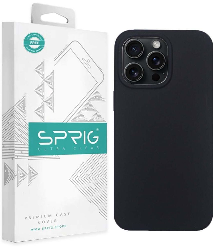     			Sprig Plain Cases Compatible For Silicon Apple Iphone 15 Pro Max ( Pack of 1 )