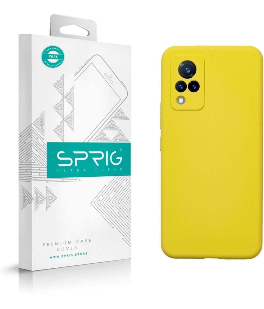     			Sprig Plain Cases Compatible For Silicon Vivo V21 5G ( Pack of 1 )