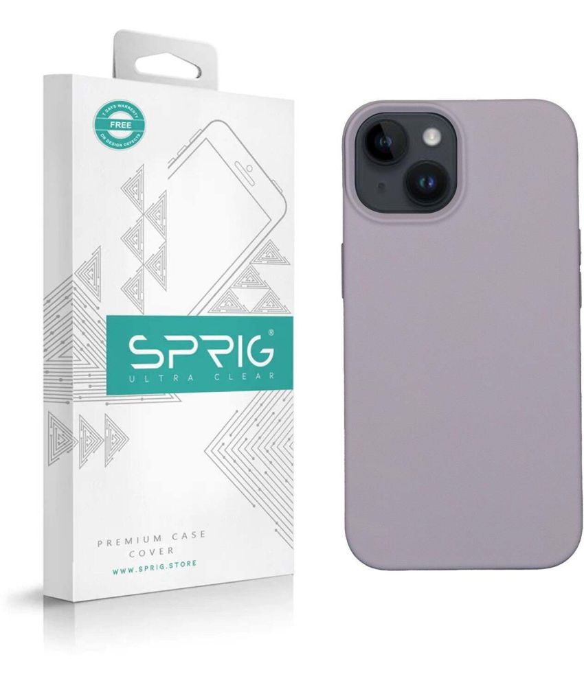     			Sprig Plain Cases Compatible For TPU Glossy Cases Apple Iphone 14 ( Pack of 1 )