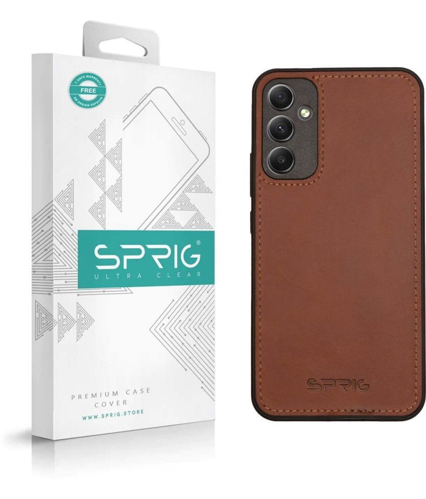     			Sprig Plain Cases Compatible For Leather Samsung Galaxy A34 5G ( Pack of 1 )