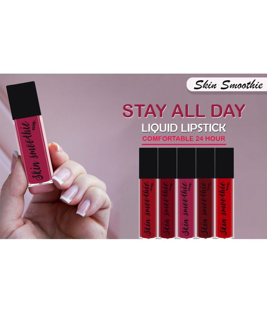     			SKIN SMOOTHIE Red Matte Lipstick 7.5ml