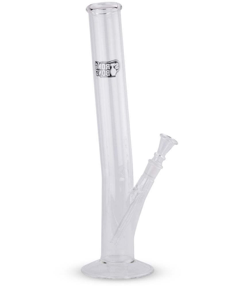     			STRONG BONG 16 inch Glass Bong Bent Neck with a Wide Mouth of 50mm |  Waterpipe - Transparent